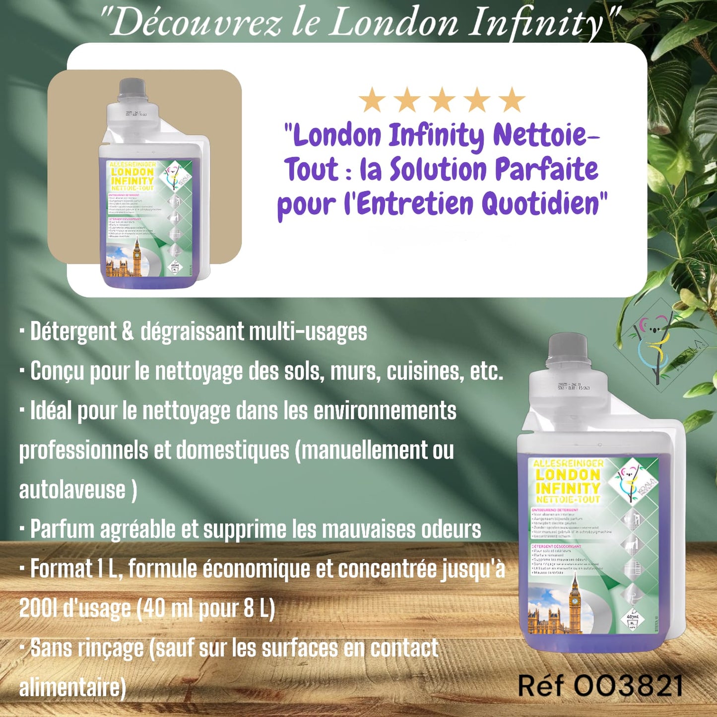 Koala London Infinity Nettoie-Tout 1L