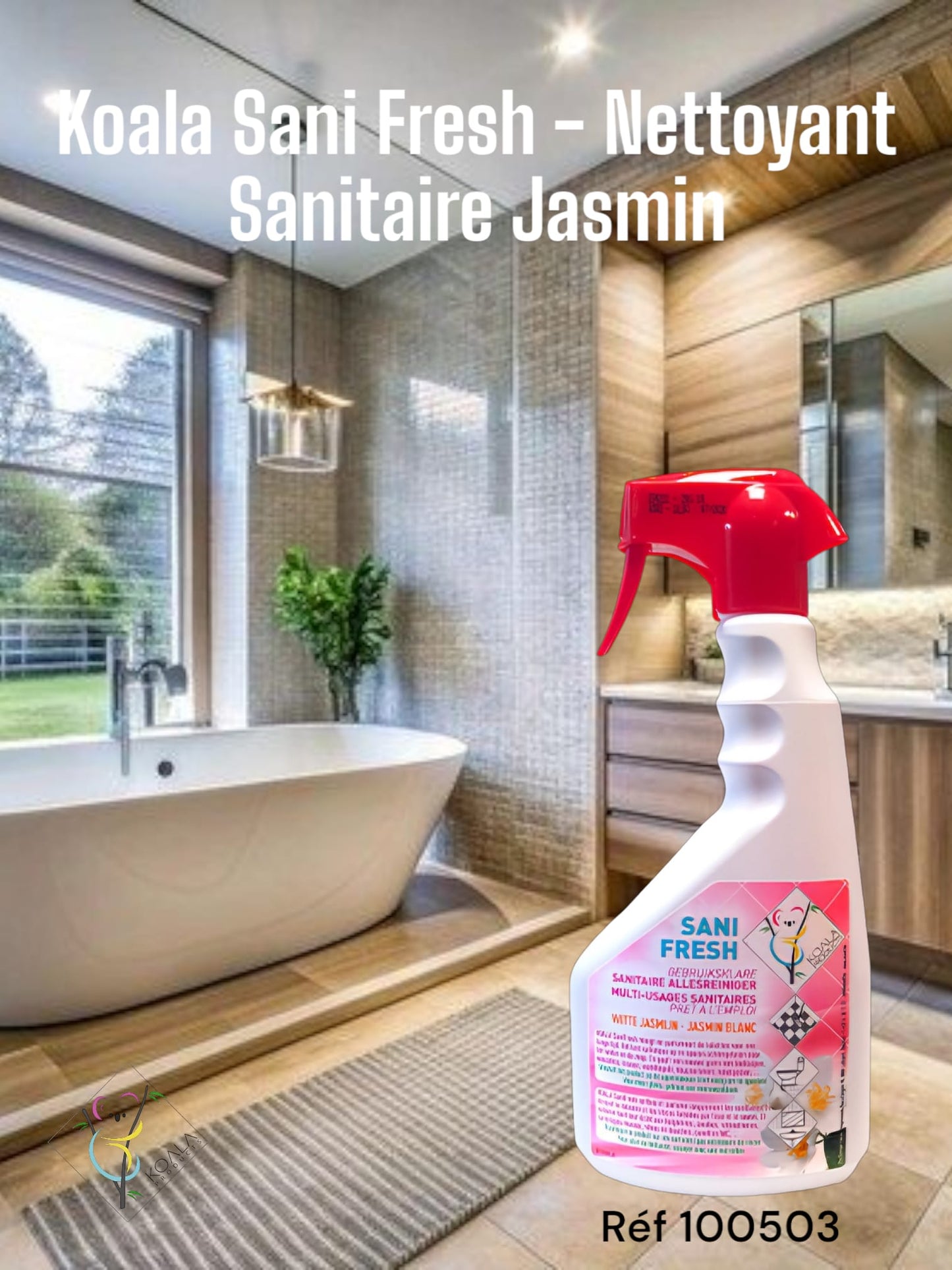 Nettoyant pour salle de bain KOALA SANIFRESH Jasmin blanc - 750 ml