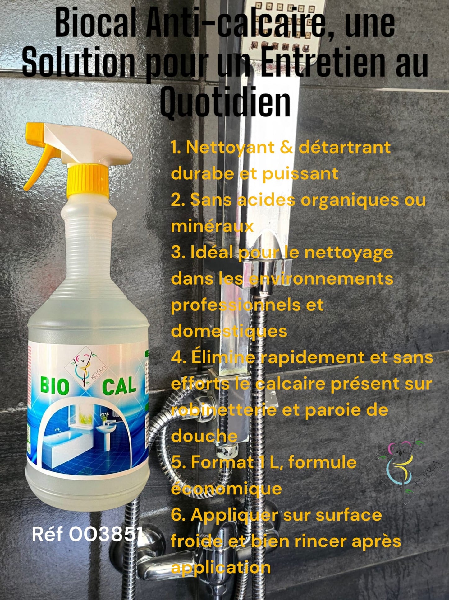 Koala BioCal Nettoyant & Détartrant 1L