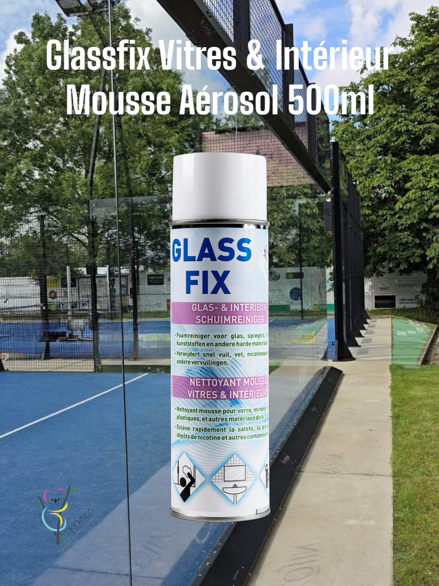 GLASS FIX MOUSSE ACTIVE 500ML KOALA