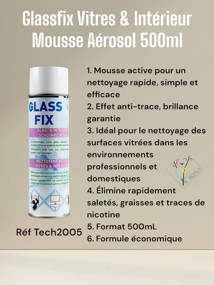 GLASS FIX MOUSSE ACTIVE 500ML KOALA